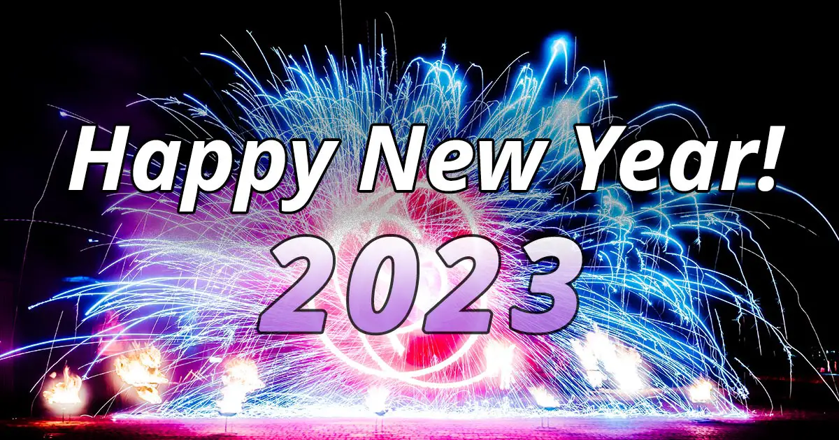 Happy New Year 2023 congratulations card