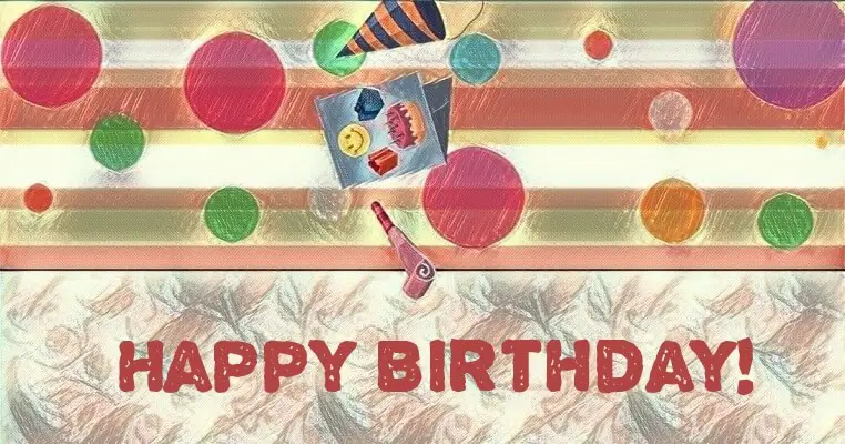 Birthday wishes card for Facebook