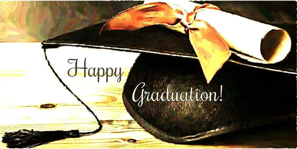 Graduation card with a quote