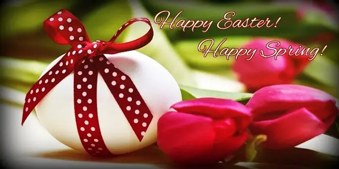 Happy Easter card with wishes