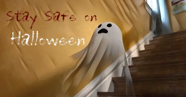 Halloween ghost at home