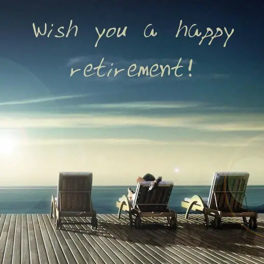 Free happy retirement card with a wish
